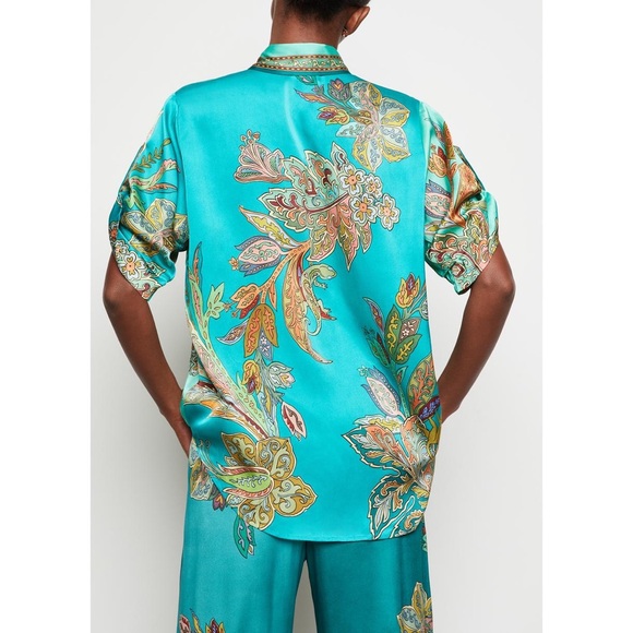 Alemais Franca shirt, size 4 US, silk satin, mint condition - Picture 11 of 11